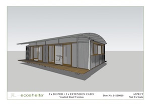 2 e.pod Cabin - Curved Roof